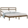 Estructura de cama madera maciza de pino marrón miel 200x200 cm de vidaXL, Camas y somieres - Ref: Foro24-3104956, Precio: 15...