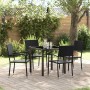 Conjunto de Comedor de Jardín 5 pcs Negro ratán sintético en Sillas de jardín | Comprar online en Foru.es