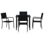 Conjunto de Comedor de Jardín 5 pcs Negro ratán sintético en Sillas de jardín | Comprar online en Foru.es