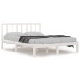Estructura de cama madera maciza de pino blanca 120x200 cm de vidaXL, Camas y somieres - Ref: Foro24-3105067, Precio: 121,48 ...