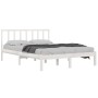 Estructura de cama madera maciza de pino blanca 120x200 cm de vidaXL, Camas y somieres - Ref: Foro24-3105067, Precio: 121,48 ...