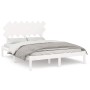 Estructura de cama de madera maciza blanco 150x200 cm de vidaXL, Camas y somieres - Ref: Foro24-3104874, Precio: 127,49 €, De...