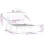 Estructura de cama de madera maciza blanco 150x200 cm de vidaXL, Camas y somieres - Ref: Foro24-3104874, Precio: 127,49 €, De...