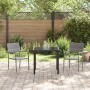 Conjunto de Comedor de Jardín 3 pcs Gris ratán sintético en Sillas de jardín | Comprar online en Foru.es