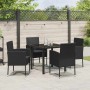 Conjunto de Comedor de Jardín 5 pcs Negro ratán sintético en Sillas de jardín | Comprar online en Foru.es