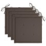 Sillas de jardín con cojines 4 uds madera maciza de acacia gris en Sillas de jardín | Comprar online en Foru.es
