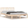 Estructura de cama madera maciza de pino 120x190 cm de vidaXL, Camas y somieres - Ref: Foro24-3105041, Precio: 114,53 €, Desc...