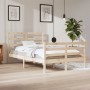 Estructura de cama madera maciza de pino 120x200 cm de vidaXL, Camas y somieres - Ref: Foro24-3105001, Precio: 107,00 €, Desc...