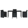 Conjunto de Comedor de Jardín 5 pcs Negro ratán sintético en Sillas de jardín | Comprar online en Foru.es