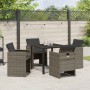 Conjunto de Comedor de Jardín 5 pcs Gris ratán sintético en Sillas de jardín | Comprar online en Foru.es