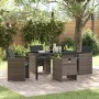 Conjunto de Comedor de Jardín 5 pcs Gris ratán sintético en Sillas de jardín | Comprar online en Foru.es