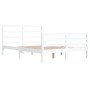Estructura de cama de madera maciza de pino blanca 160x200 cm de vidaXL, Camas y somieres - Ref: Foro24-3105017, Precio: 135,...