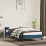 Estructura cama con cabecero terciopelo azul oscuro 80x200 cm de vidaXL, Camas y somieres - Ref: Foro24-347541, Precio: 85,93...