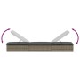 Tumbona 1 ud con cojín ratán sintético gris 201x55x62 cm de vidaXL, Tumbonas - Ref: Foro24-319631, Precio: 145,88 €, Descuent...