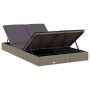Tumbona 2 personas ratán sintético con cojines gris de vidaXL, Tumbonas - Ref: Foro24-319646, Precio: 276,75 €, Descuento: %