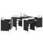 Conjunto de Comedor de Jardín 5 pcs Negro ratán sintético en Sillas de jardín | Comprar online en Foru.es