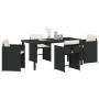 Conjunto de Comedor de Jardín 5 pcs Negro ratán sintético en Sillas de jardín | Comprar online en Foru.es