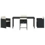 Conjunto de Comedor de Jardín 5 pcs Negro ratán sintético en Sillas de jardín | Comprar online en Foru.es