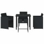 Conjunto de Comedor de Jardín 5 pcs Negro ratán sintético en Sillas de jardín | Comprar online en Foru.es