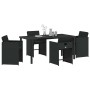 Conjunto de Comedor de Jardín 5 pcs Negro ratán sintético en Sillas de jardín | Comprar online en Foru.es