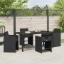 Conjunto de Comedor de Jardín 5 pcs Negro ratán sintético en Sillas de jardín | Comprar online en Foru.es