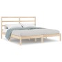 Estructura de cama de madera maciza de pino 200x200 cm de vidaXL, Camas y somieres - Ref: Foro24-3104953, Precio: 120,40 €, D...