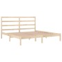 Estructura de cama de madera maciza de pino 200x200 cm de vidaXL, Camas y somieres - Ref: Foro24-3104953, Precio: 120,40 €, D...