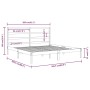 Estructura de cama de madera maciza de pino 200x200 cm de vidaXL, Camas y somieres - Ref: Foro24-3104953, Precio: 120,40 €, D...
