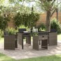 Conjunto de Comedor de Jardín 5 pcs Gris ratán sintético en Sillas de jardín | Comprar online en Foru.es