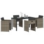 Conjunto de Comedor de Jardín 5 pcs Gris ratán sintético en Sillas de jardín | Comprar online en Foru.es