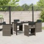 Conjunto de Comedor de Jardín 5 pcs Gris ratán sintético en Sillas de jardín | Comprar online en Foru.es