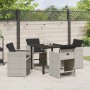Conjunto de Comedor de Jardín 5 pcs Gris Claro ratán sintético en Sillas de jardín | Comprar online en Foru.es