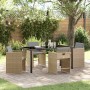 Conjunto de Comedor de Jardín 5 pcs Beige ratán sintético en Sillas de jardín | Comprar online en Foru.es