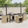 Conjunto de Comedor de Jardín 5 pcs Beige ratán sintético en Sillas de jardín | Comprar online en Foru.es