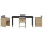 Conjunto de Comedor de Jardín 5 pcs Beige ratán sintético en Sillas de jardín | Comprar online en Foru.es