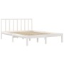 Estructura de cama madera maciza pino blanco 120x190 cm de vidaXL, Camas y somieres - Ref: Foro24-3105107, Precio: 128,85 €, ...