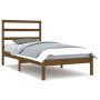 Estructura de cama madera maciza pino marrón miel 100x200 cm de vidaXL, Camas y somieres - Ref: Foro24-3104926, Precio: 98,57...
