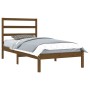 Estructura de cama madera maciza pino marrón miel 100x200 cm de vidaXL, Camas y somieres - Ref: Foro24-3104926, Precio: 98,57...