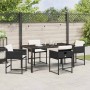 Conjunto de Comedor de Jardín 5 pcs Negro ratán sintético en Sillas de jardín | Comprar online en Foru.es
