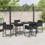 Conjunto de Comedor de Jardín 5 pcs Negro ratán sintético en Sillas de jardín | Comprar online en Foru.es