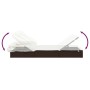 Tumbona 2 personas toldo plegable ratán PE marrón 213x118x97 cm de vidaXL, Tumbonas - Ref: Foro24-319649, Precio: 257,48 €, D...
