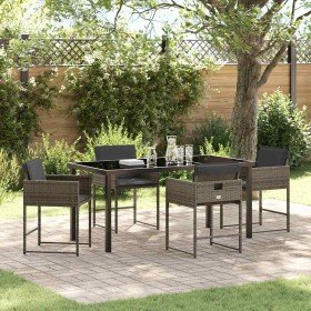 Conjunto de Comedor de Jardín 5 pcs Gris ratán sintético en Sillas de jardín | Comprar online en Foru.es