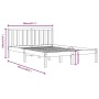 Estructura de cama de madera maciza de pino 200x200 cm de vidaXL, Camas y somieres - Ref: Foro24-3105091, Precio: 127,67 €, D...