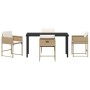 Conjunto de Comedor de Jardín 5 pcs Beige ratán sintético en Sillas de jardín | Comprar online en Foru.es