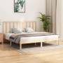 Estructura de cama de madera maciza de pino 200x200 cm de vidaXL, Camas y somieres - Ref: Foro24-3105180, Precio: 123,86 €, D...