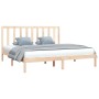 Estructura de cama de madera maciza de pino 200x200 cm de vidaXL, Camas y somieres - Ref: Foro24-3105180, Precio: 123,86 €, D...
