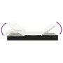 Tumbona 2 personas toldo plegable ratán PE negro 213x118x97 cm de vidaXL, Tumbonas - Ref: Foro24-319650, Precio: 257,06 €, De...
