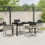 Conjunto de Comedor de Jardín 5 pcs Gris Claro ratán sintético en Sillas de jardín | Comprar online en Foru.es