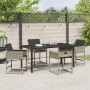 Conjunto de Comedor de Jardín 5 pcs Gris Claro ratán sintético en Sillas de jardín | Comprar online en Foru.es