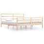 Estructura de cama de madera maciza de pino 200x200 cm de vidaXL, Camas y somieres - Ref: Foro24-3105026, Precio: 135,81 €, D...